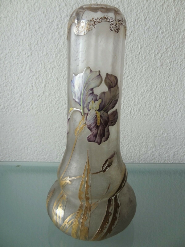 vase art nouveau legras iris